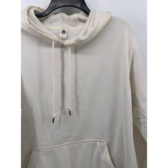 BAW Unisex Adult White Casual Classic-Fit Thermotek Pullover Hoodie SZ L - Picture 3 of 11